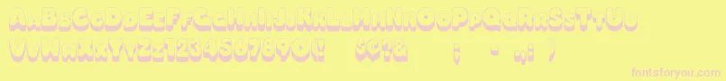 Czcionka Boggie – różowe czcionki na żółtym tle