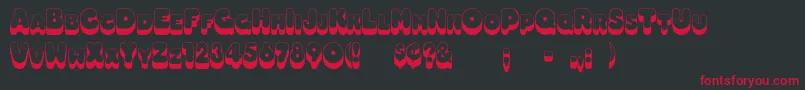 Boggie Font – Red Fonts on Black Background
