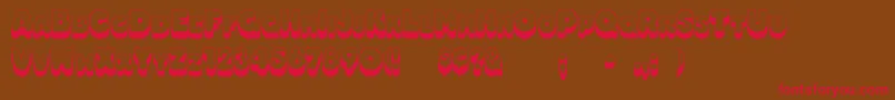 Boggie Font – Red Fonts on Brown Background