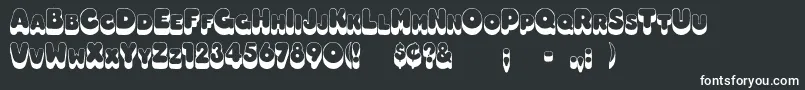 Boggie Font – White Fonts on Black Background