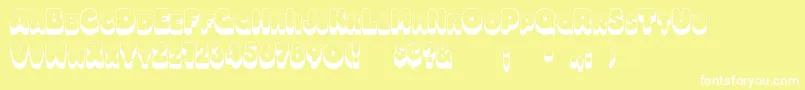 Boggie Font – White Fonts on Yellow Background