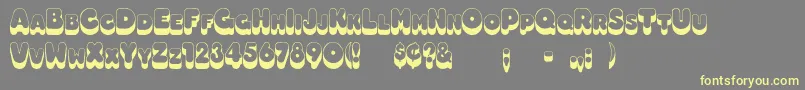 Boggie Font – Yellow Fonts on Gray Background