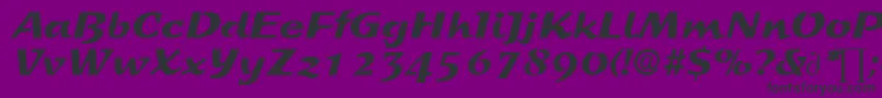 Czcionka SprintDb – czarne czcionki na fioletowym tle