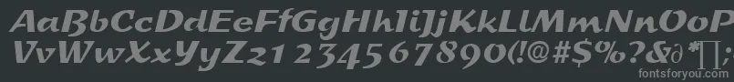 Шрифт SprintDb – серые шрифты на чёрном фоне