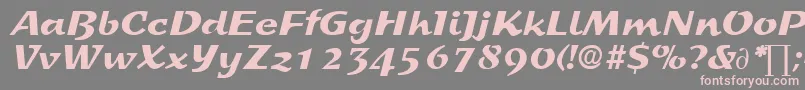 SprintDb-Schriftart – Rosa Schriften auf grauem Hintergrund