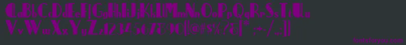 Anchorsteamnf Font – Purple Fonts on Black Background