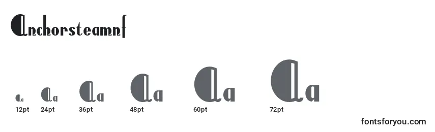 Anchorsteamnf (110299) Font Sizes