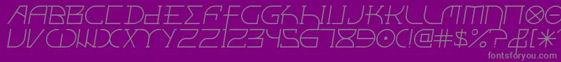 fuente FontcopIii – Fuentes Grises Sobre Fondo Morado