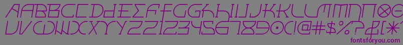 More about FontcopIii Font FontcopIii Font – Purple Fonts on Gray Background