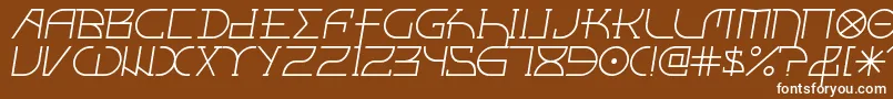 FontcopIii Font – White Fonts on Brown Background