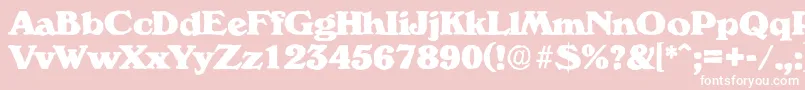 VeronaantiqueHeavyRegular Font – White Fonts on Pink Background