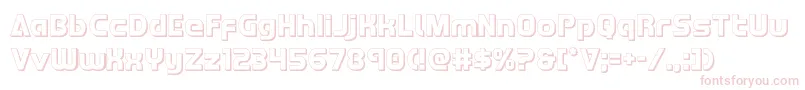 Czcionka Redline3D – różowe czcionki