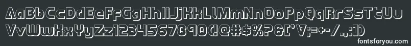 Redline3D-Schriftart – Weiße Schriften