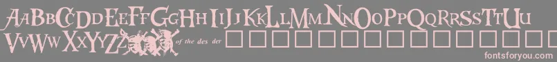 CaribbeansTreasure Font – Pink Fonts on Gray Background
