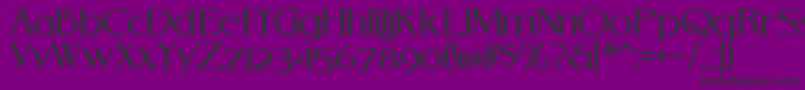 RebelreduxV01a Font – Black Fonts on Purple Background