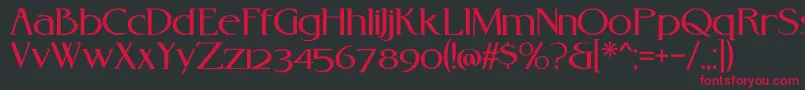 RebelreduxV01a Font – Red Fonts on Black Background