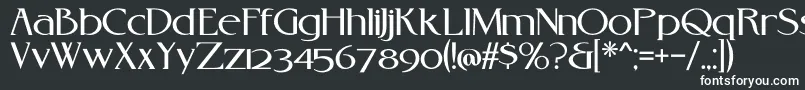 フォントRebelreduxV01a – 黒い背景に白い文字