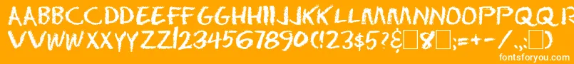 Dserase Font – White Fonts on Orange Background