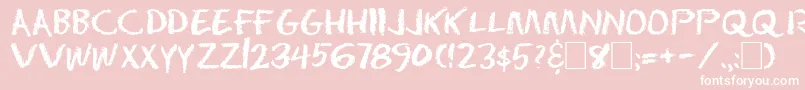 Dserase Font – White Fonts on Pink Background