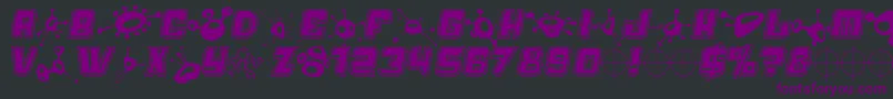 Alm Font – Purple Fonts on Black Background