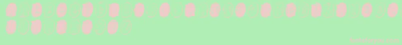 PowderfingerGhost Font – Pink Fonts on Green Background