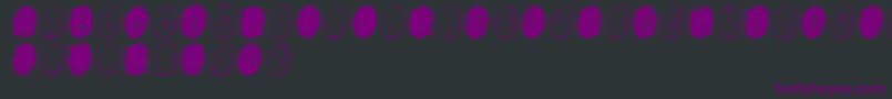 PowderfingerGhost Font – Purple Fonts on Black Background