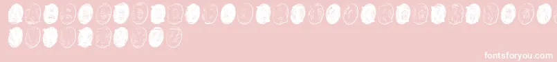 PowderfingerGhost Font – White Fonts on Pink Background