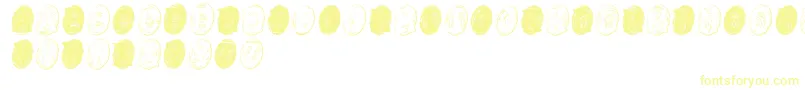 PowderfingerGhost-Schriftart – Gelbe Schriften