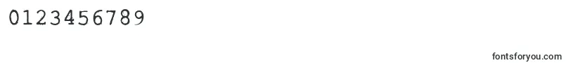 RoughTypewriter Font – Fonts for Numbers and Digits