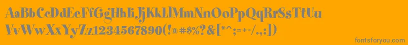 Spumonilpstd Font – Gray Fonts on Orange Background