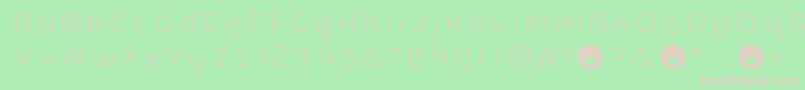 Arb218NbFinishedFreewareBd Font – Pink Fonts on Green Background