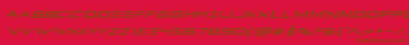 Ferretfaceexpandital Font – Brown Fonts on Red Background