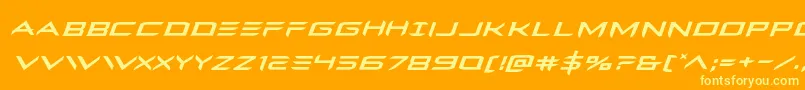 Weitere Informationen zur Ferretfaceexpandital-Schriftart Ferretfaceexpandital-Schriftart – Gelbe Schriften auf orangefarbenem Hintergrund