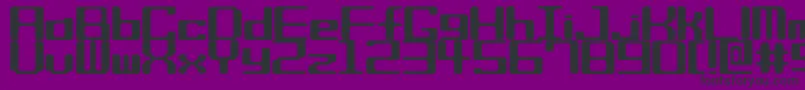 Biscuitssrb-fontti – mustat fontit violetilla taustalla