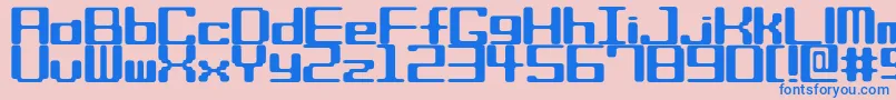 Biscuitssrb Font – Blue Fonts on Pink Background