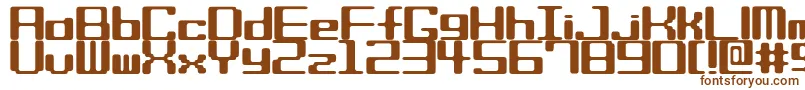 Biscuitssrb Font – Brown Fonts on White Background