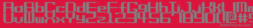 Biscuitssrb Font – Gray Fonts on Red Background