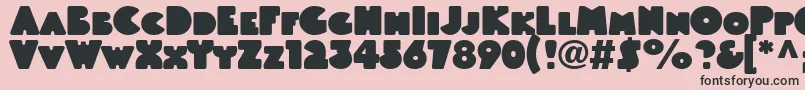 Linotypeblackwhiteheadline Font – Black Fonts on Pink Background