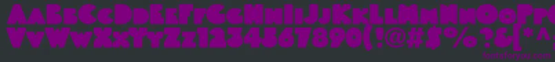 Linotypeblackwhiteheadline Font – Purple Fonts on Black Background