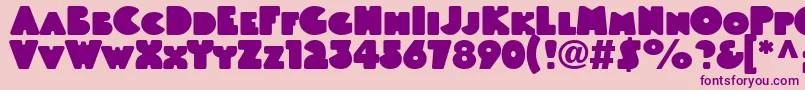 Linotypeblackwhiteheadline Font – Purple Fonts on Pink Background