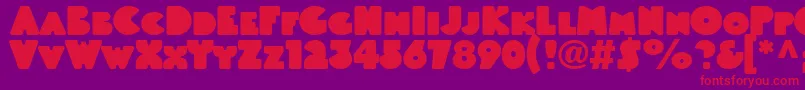 Linotypeblackwhiteheadline Font – Red Fonts on Purple Background