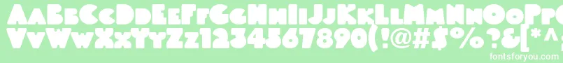 Linotypeblackwhiteheadline Font – White Fonts on Green Background