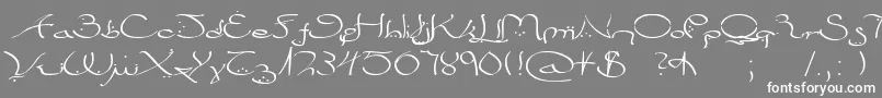 Bizancia Font – White Fonts on Gray Background