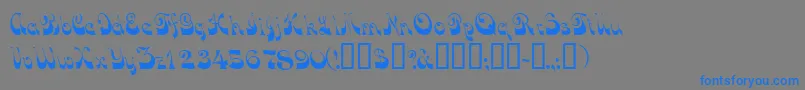 Tradewindssk Font – Blue Fonts on Gray Background