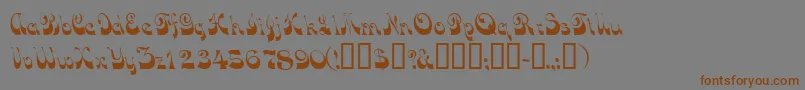 Tradewindssk Font – Brown Fonts on Gray Background