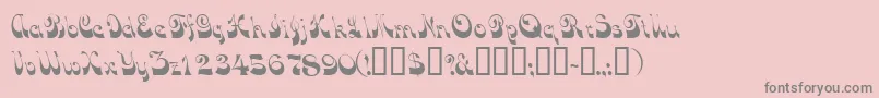 Tradewindssk-Schriftart – Graue Schriften auf rosa Hintergrund