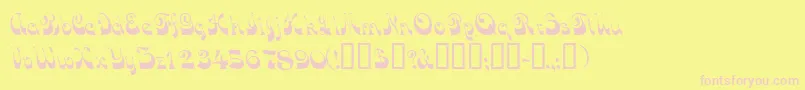 Tradewindssk Font – Pink Fonts on Yellow Background