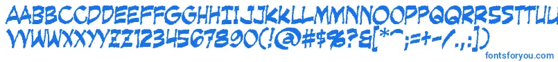 CreepingEvil-Schriftart – Blaue Schriften