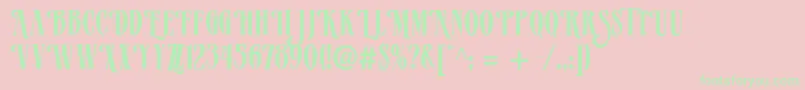 More about Vervealternate Font Vervealternate Font – Green Fonts on Pink Background