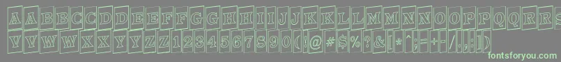 ATrianglercmotlup Font – Green Fonts on Gray Background